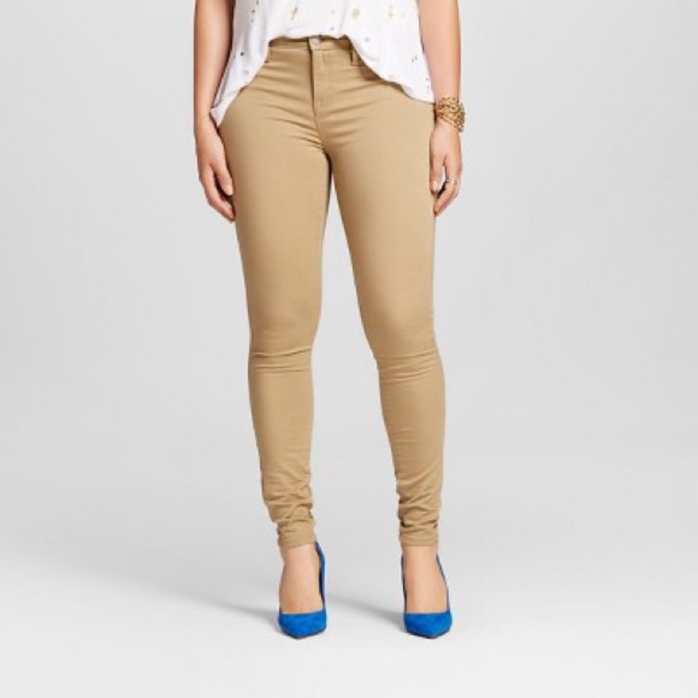 Mossimo Womens Jeggings Curvy MidRise Fit - Khaki